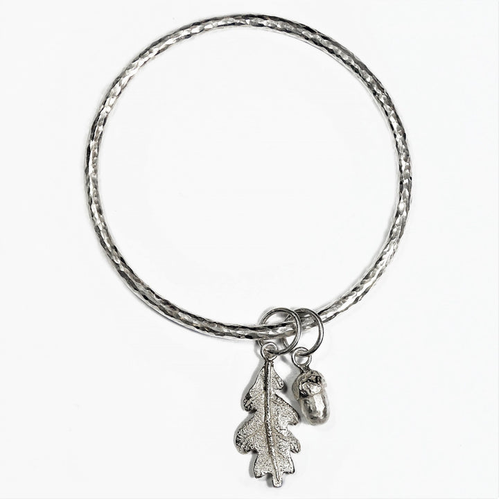 Oak Leaf and Acorn Bangle