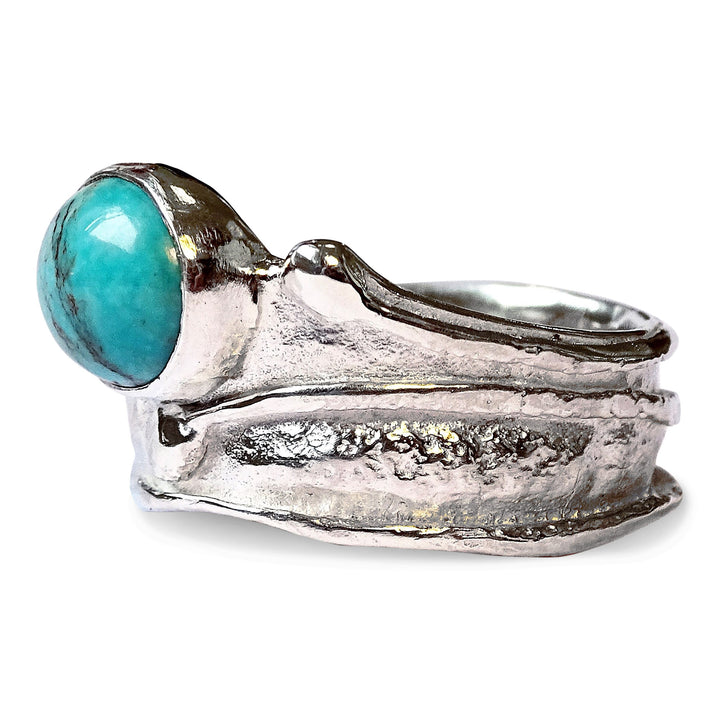 Wild Wood Tendril Ring, Turquoise