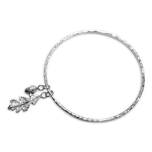 Oak leaf and Acorn Bangle, Delicate