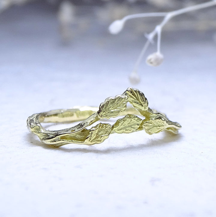 Forest Crown ring, 18ct yellow gold