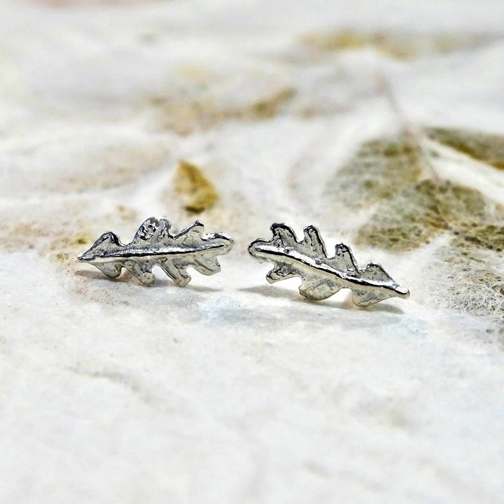 Oak Leaf Stud Earrings
