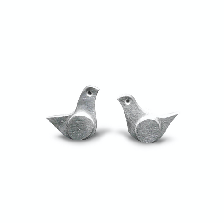 Wild Wood Birdies Stud Earrings