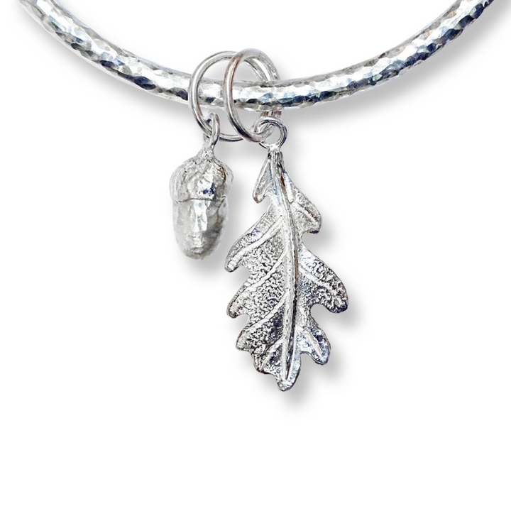 Oak Leaf and Acorn Bangle