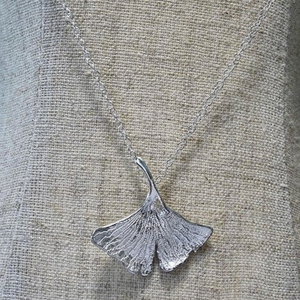 Gingko Leaf Pendant, Small