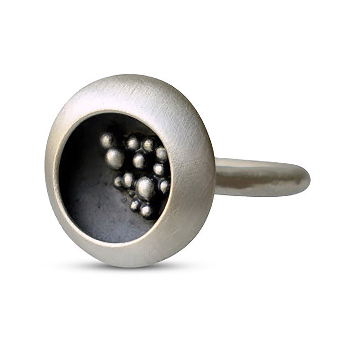 Moon Shadow Seed Pod Ring, Small