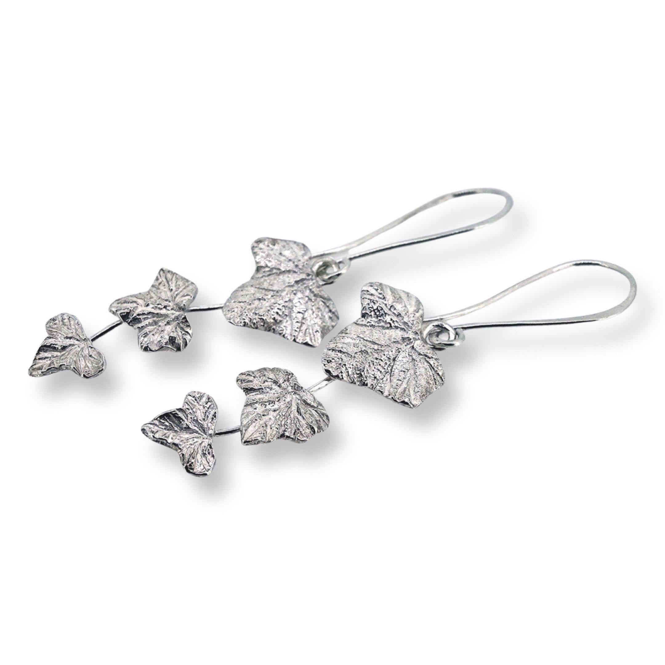 Ivy Leaves Drop Earrings Long
