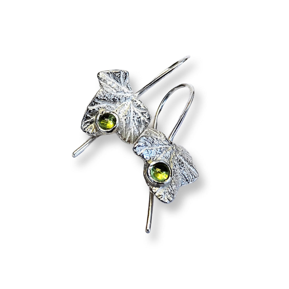Ivy Leaf Drop Earrings, Peridot