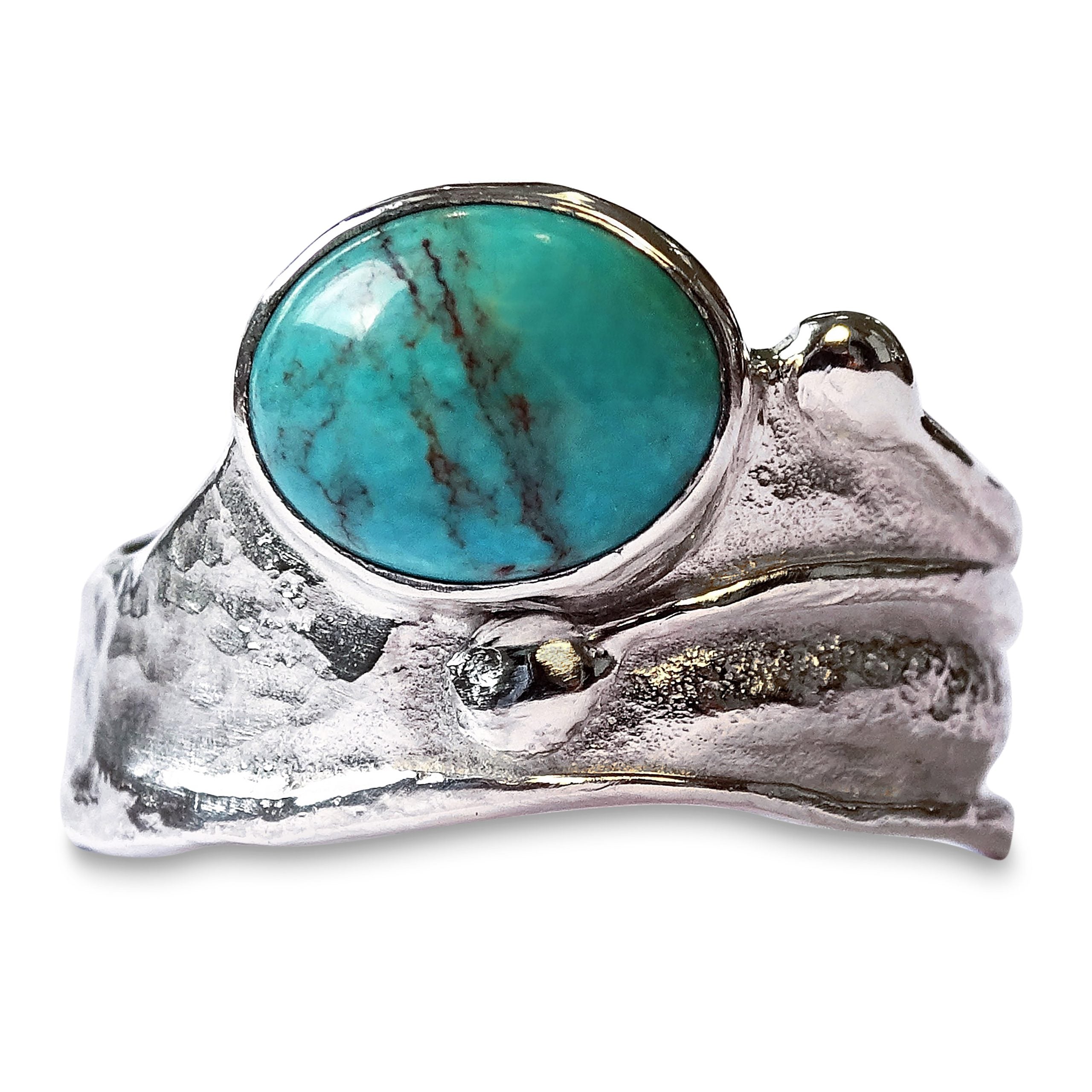Wild Wood Tendril Ring, Turquoise