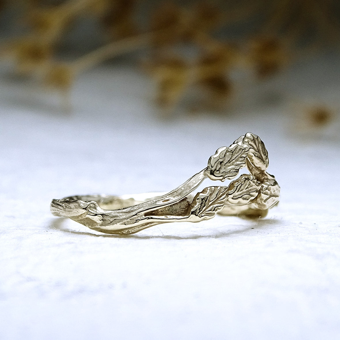 Forest Crown ring, 9ct gold