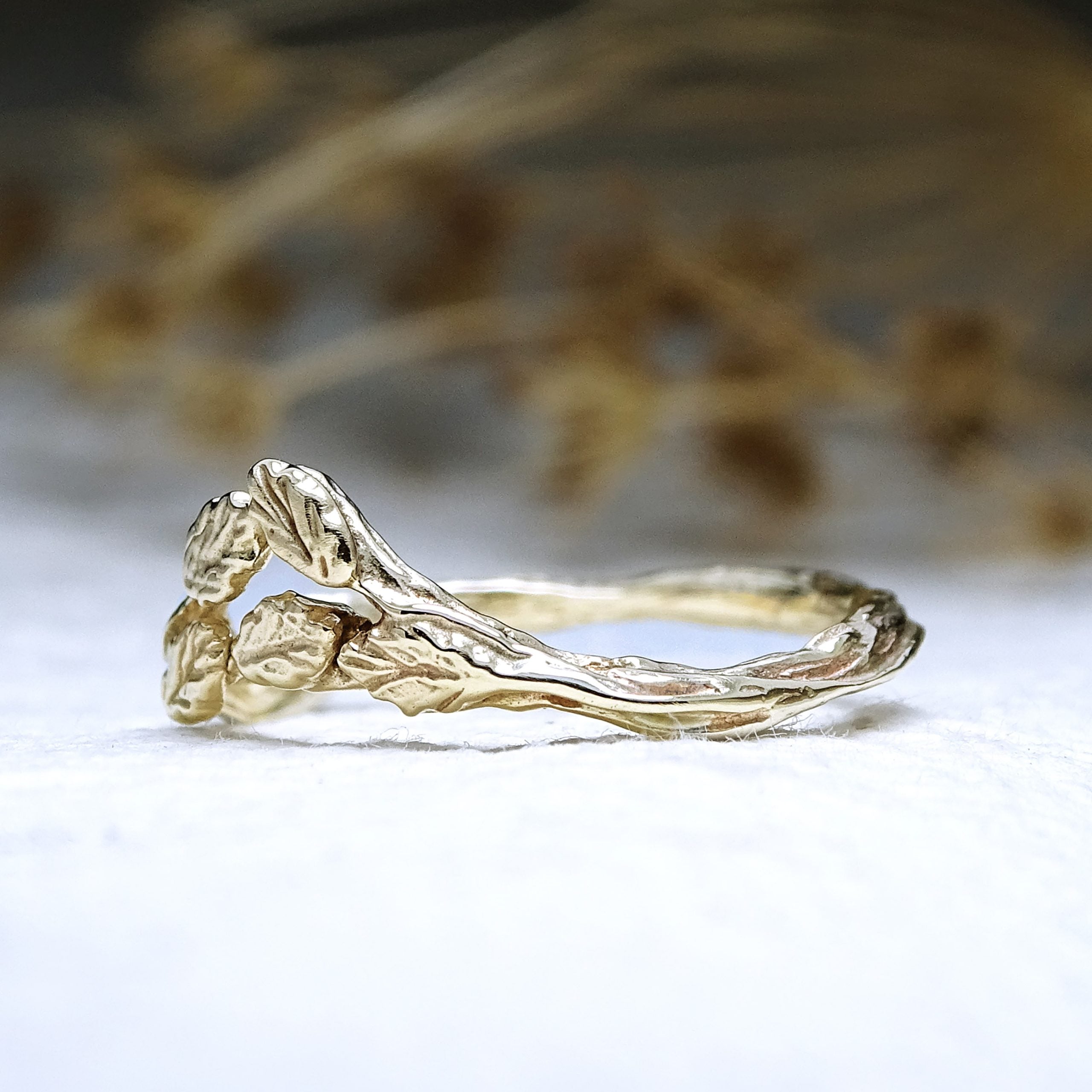 Forest Crown ring, 9ct gold