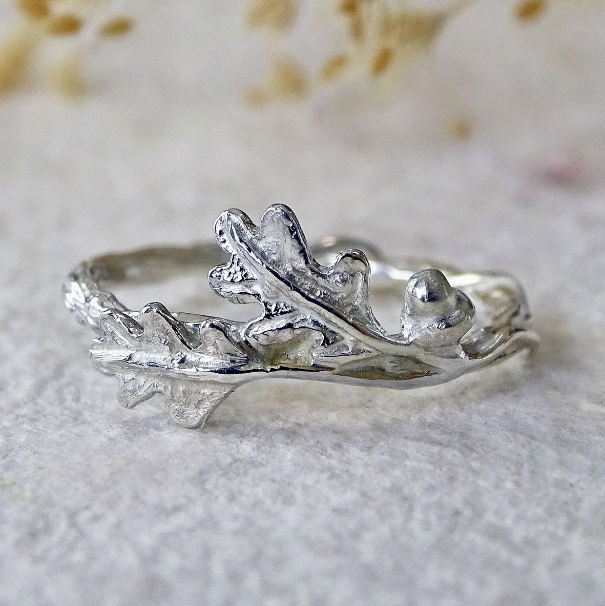 Oak Leaves and Acorn ring