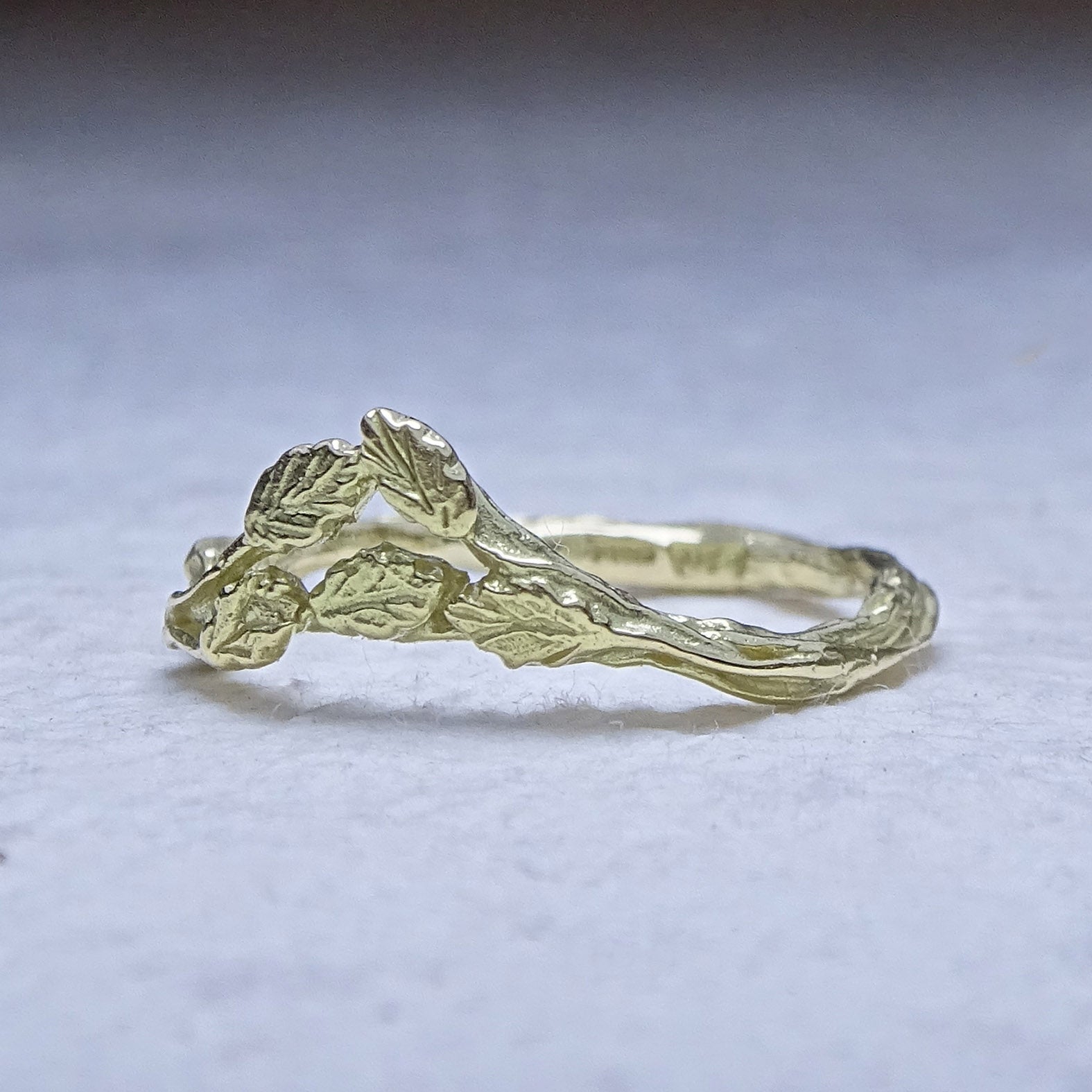 Forest Crown ring, 18ct yellow gold