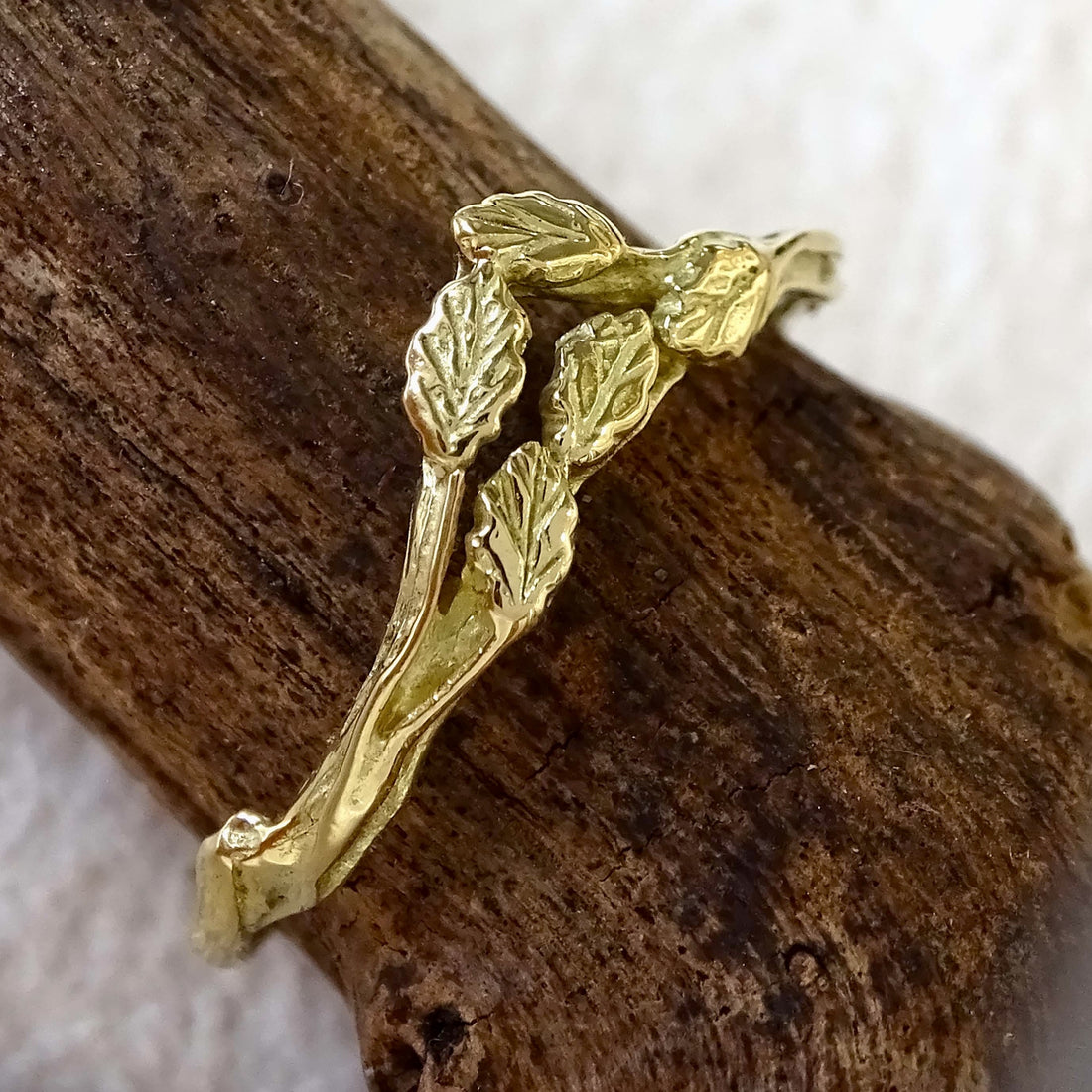 Forest Crown ring, 18ct yellow gold