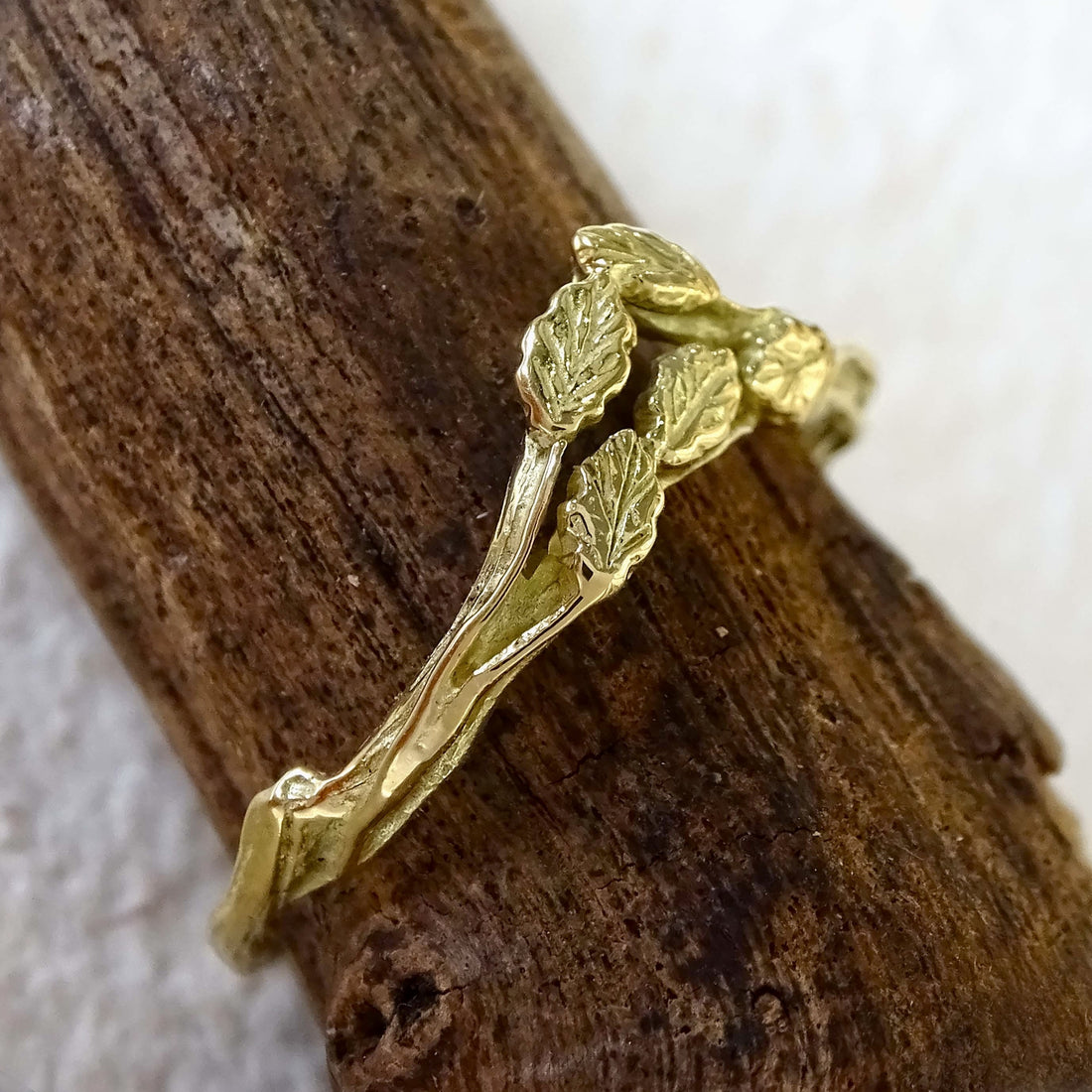 Forest Crown ring, 18ct yellow gold