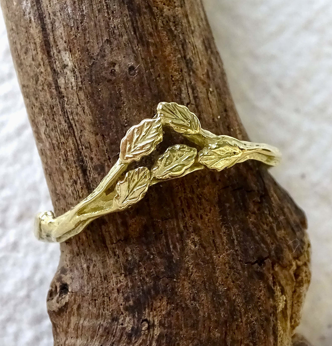 Forest Crown ring, 18ct yellow gold