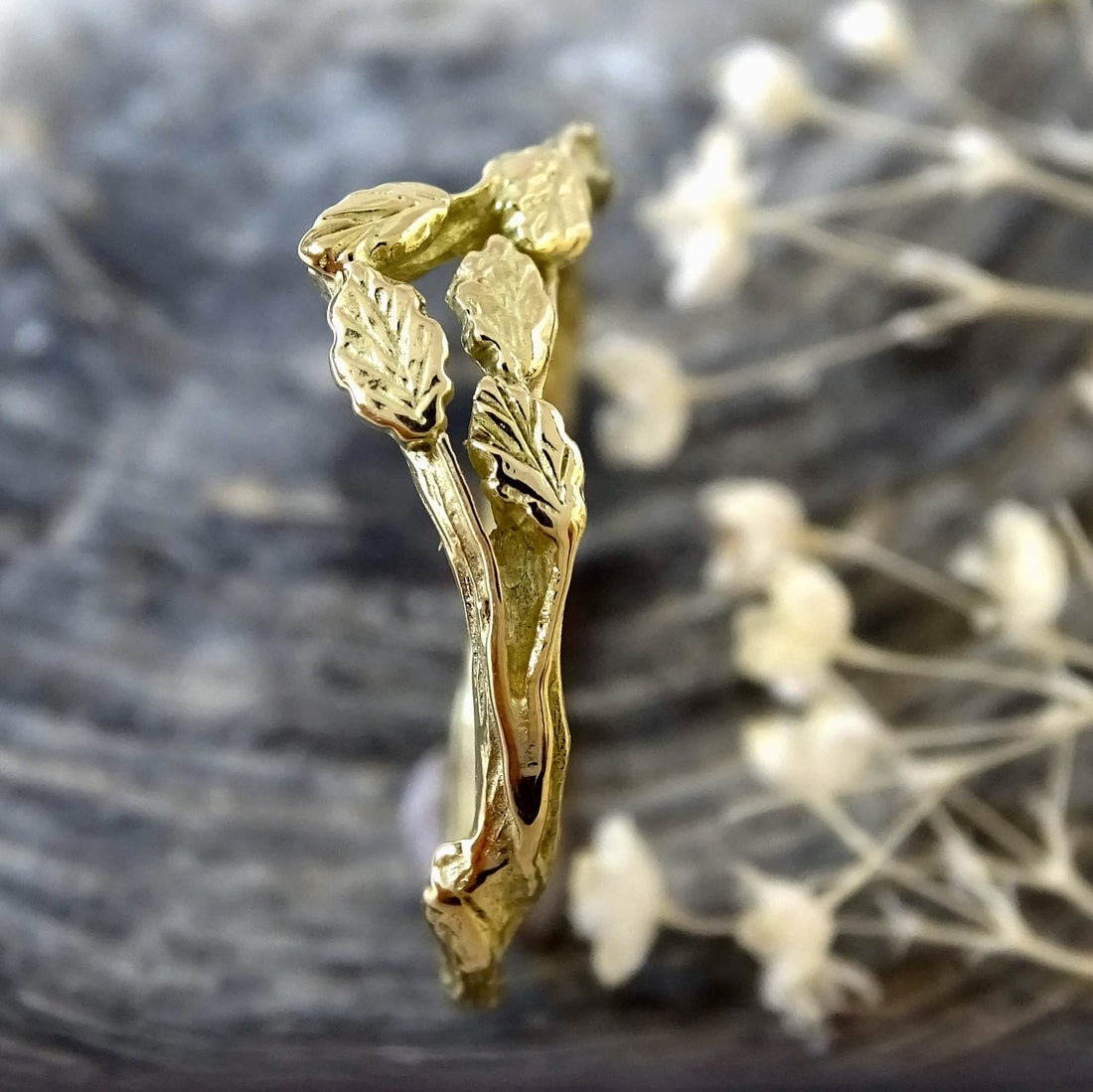Forest Crown ring, 18ct yellow gold