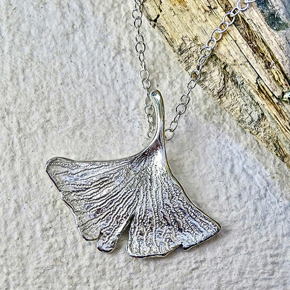 Gingko Leaf Pendant, Small