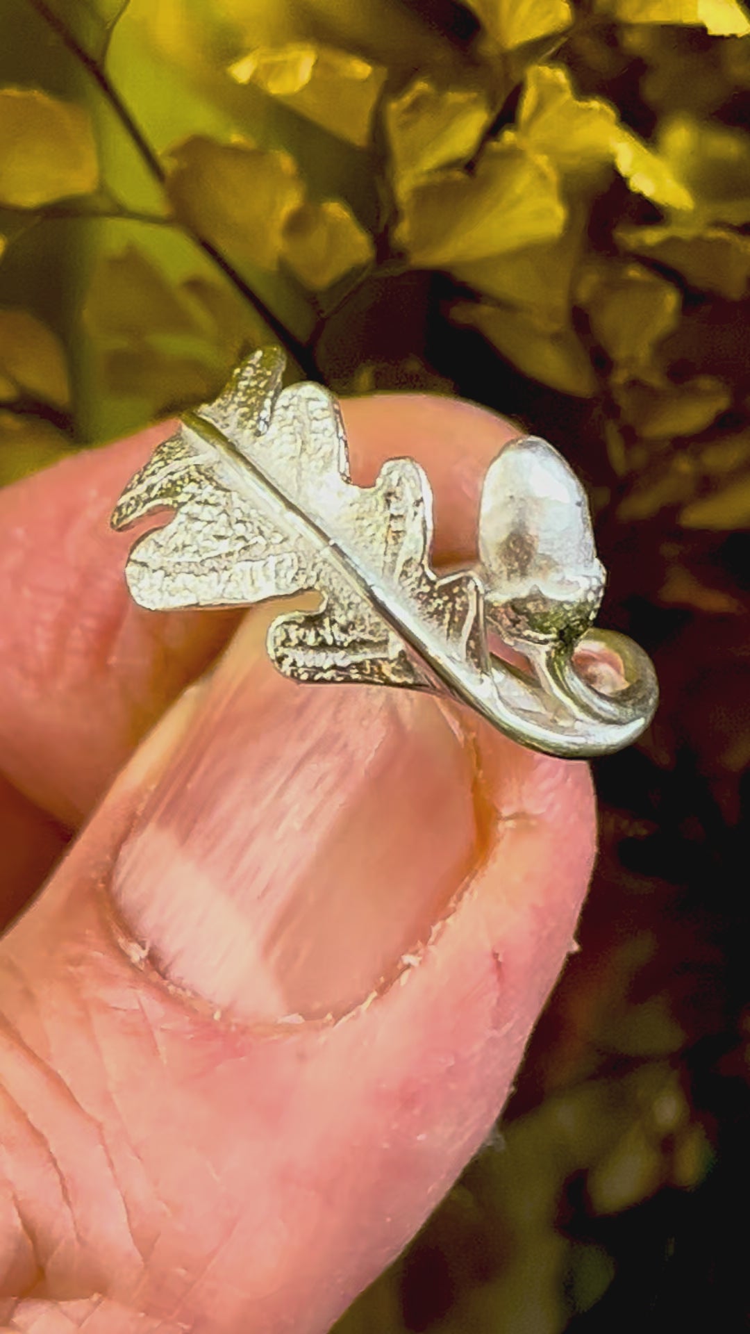 Oak Leaf and Acorn ring