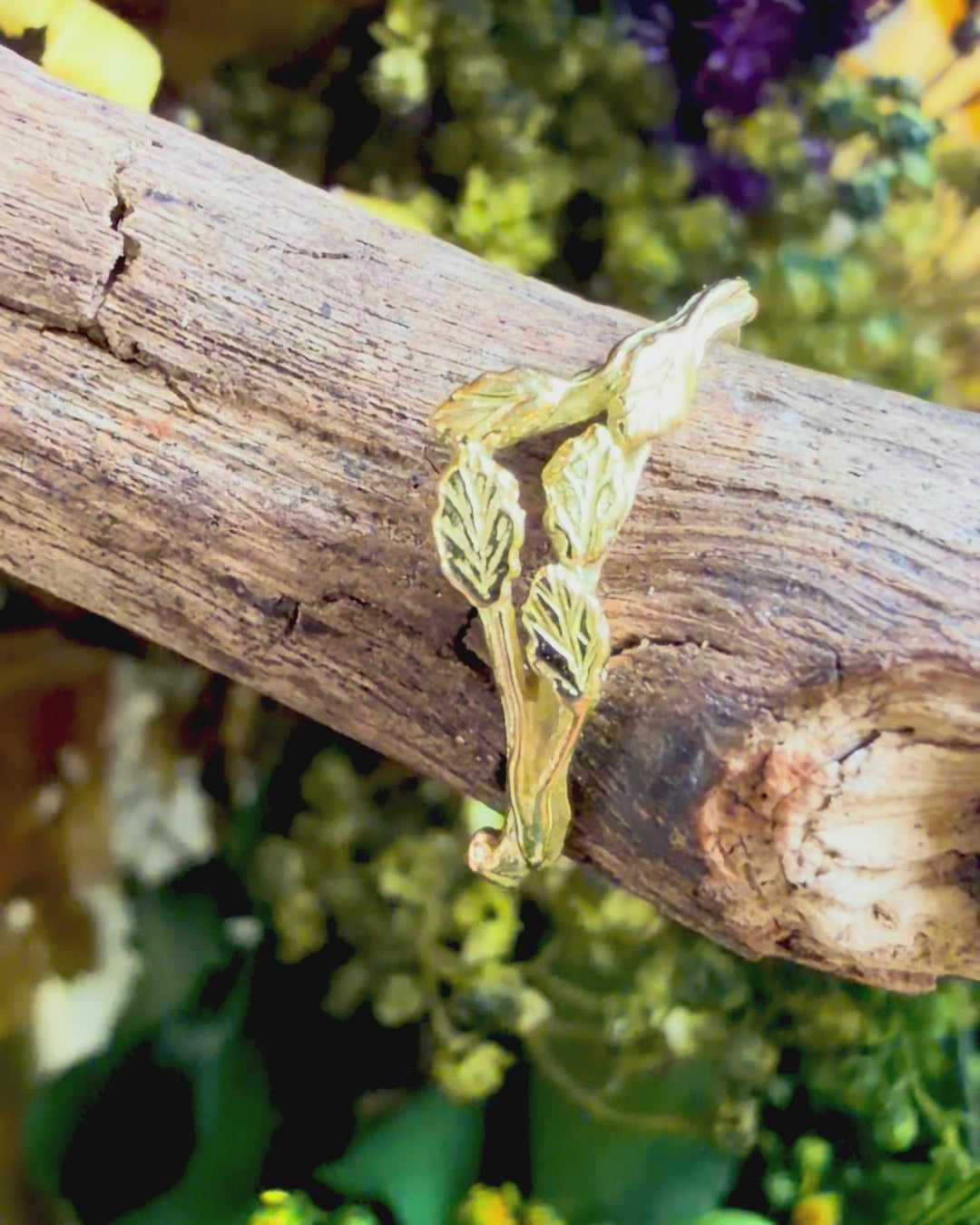 Forest Crown ring, 18ct yellow gold