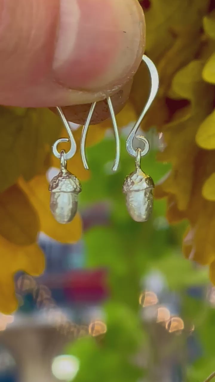 Acorn drop Earrings, Small
